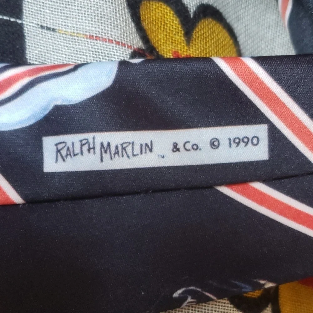Vintage 1990 Ralph Marlin Atlanta Falcons necktie